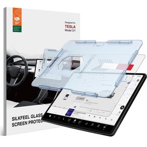 KCT Silkfeel Glass Screen Protector Compatible with Tesla Model 3